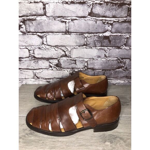 Mezlan Diablo Brown Leather Fisherman Strap Casual Sandals Men’s Sz 11M US/44EU main image 14